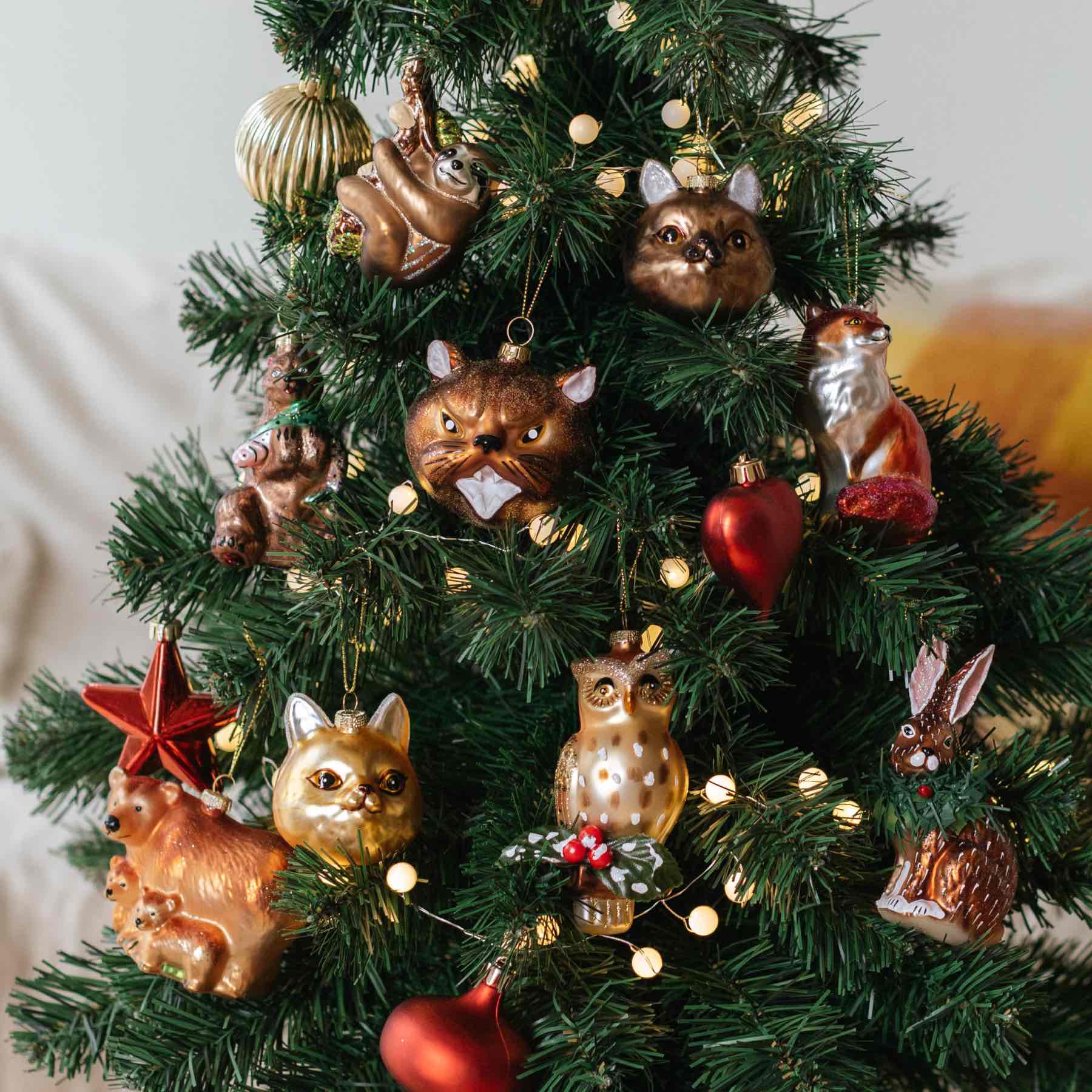 アニマル・ガラスオーナメント｜ガーランド・オーナメント｜オルネ ド