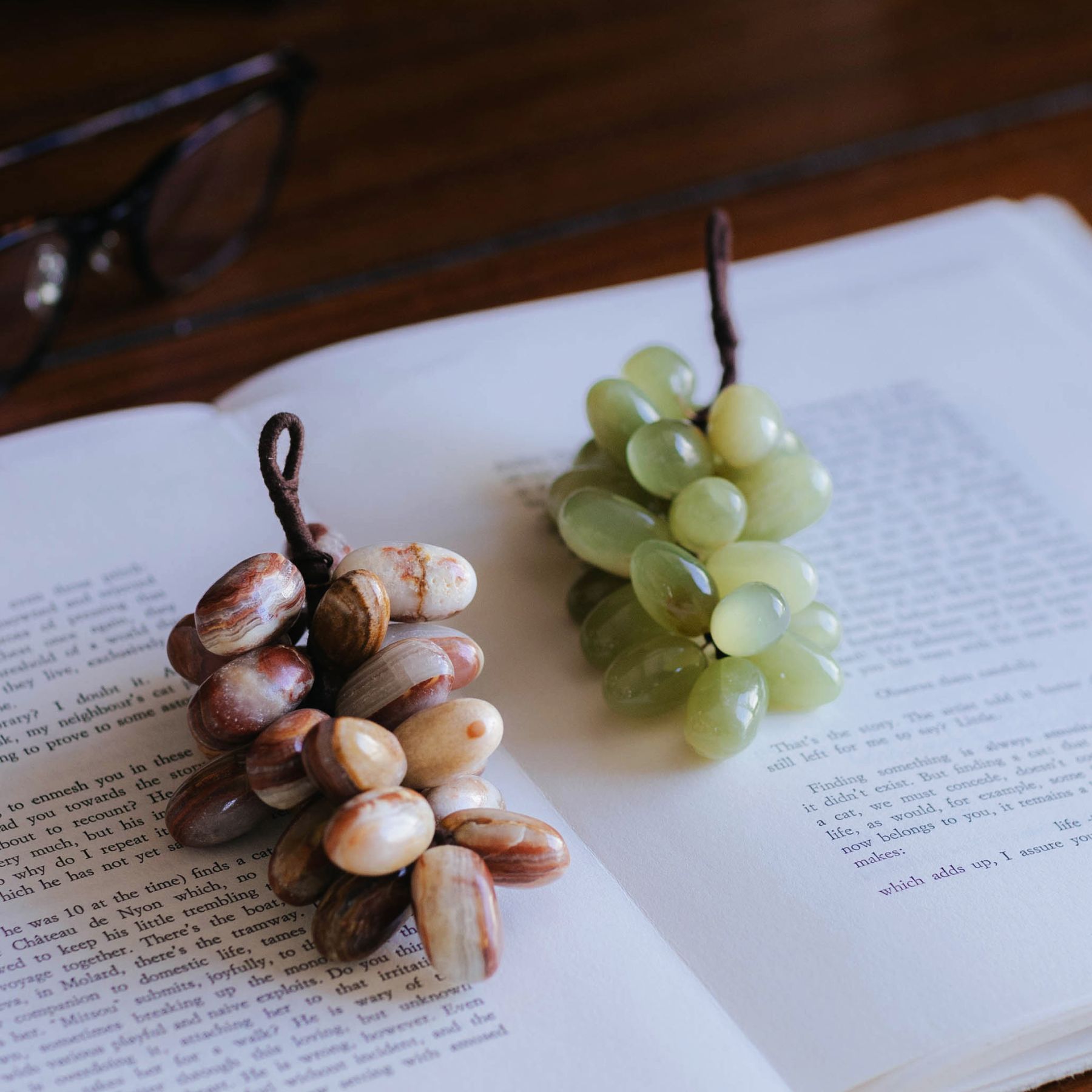 天然石 葡萄モチーフ オブジェ 2点セット STONE GRAPE（オブジェ）｜オブジェ・ぬいぐるみ｜オルネ ド フォイユ