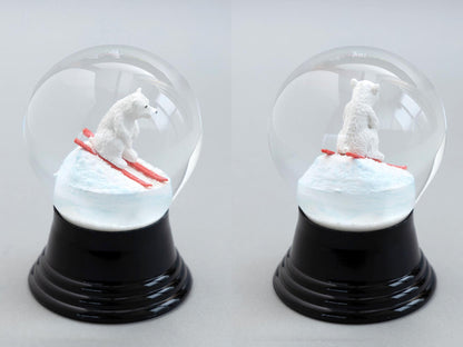 Lサイズ／スキー姿の北極グマ