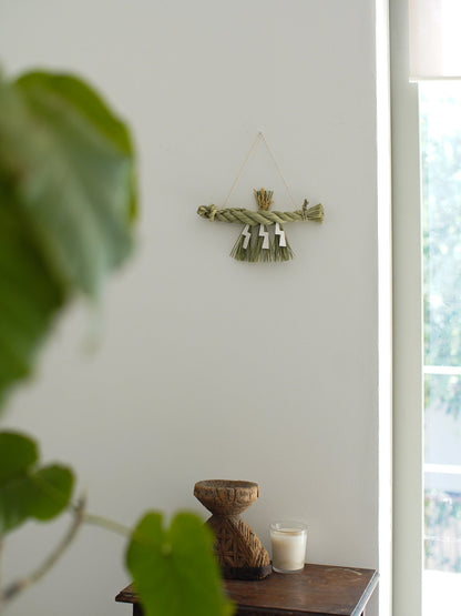 INAKEN しめ飾り（通年用）稲わら飾り／大黒・海老〆