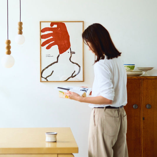 塩川いづみ オリジナルポスター／I wear red（50cm×70cm）