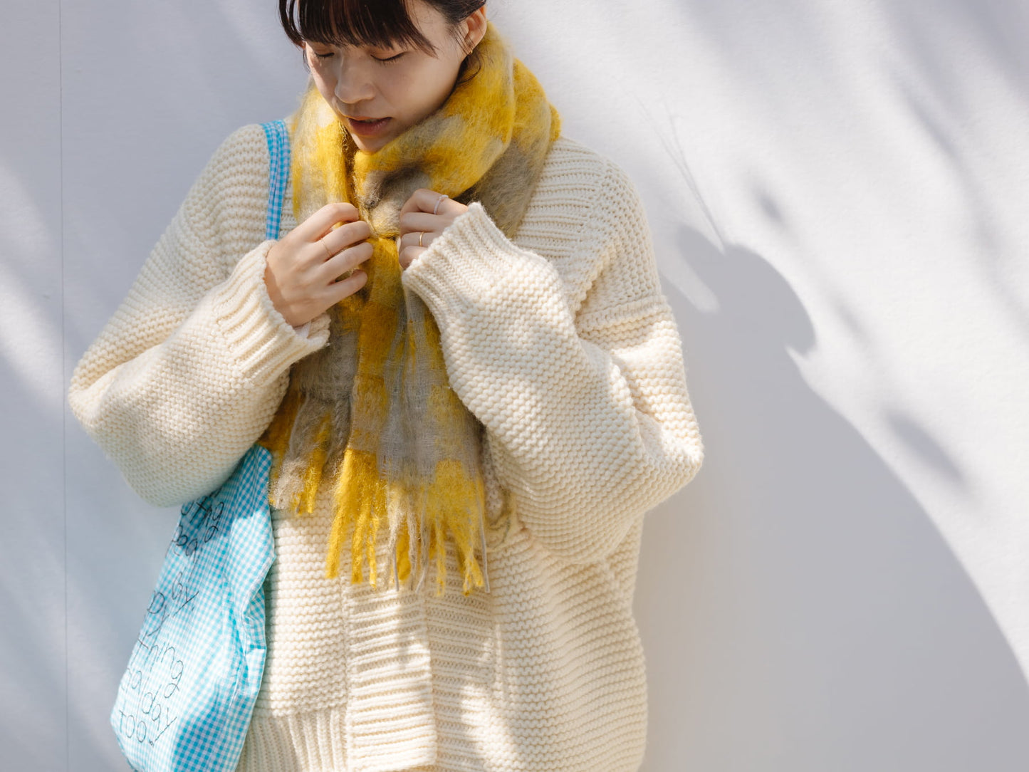 MANTAS EZCARAY モヘアマフラー／FOULARD MIA