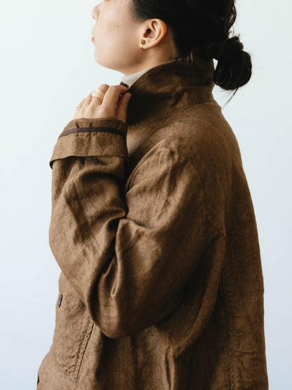 ichi Antiquités Linen Canvas Jacket