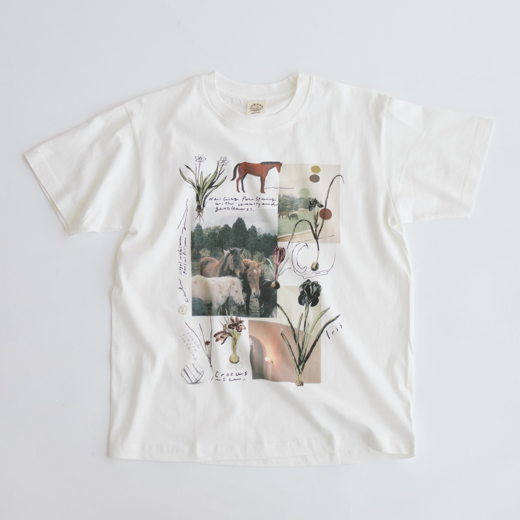 Sweet Little Nothing Tシャツ（馬と球根花）｜洋服｜オルネ ド