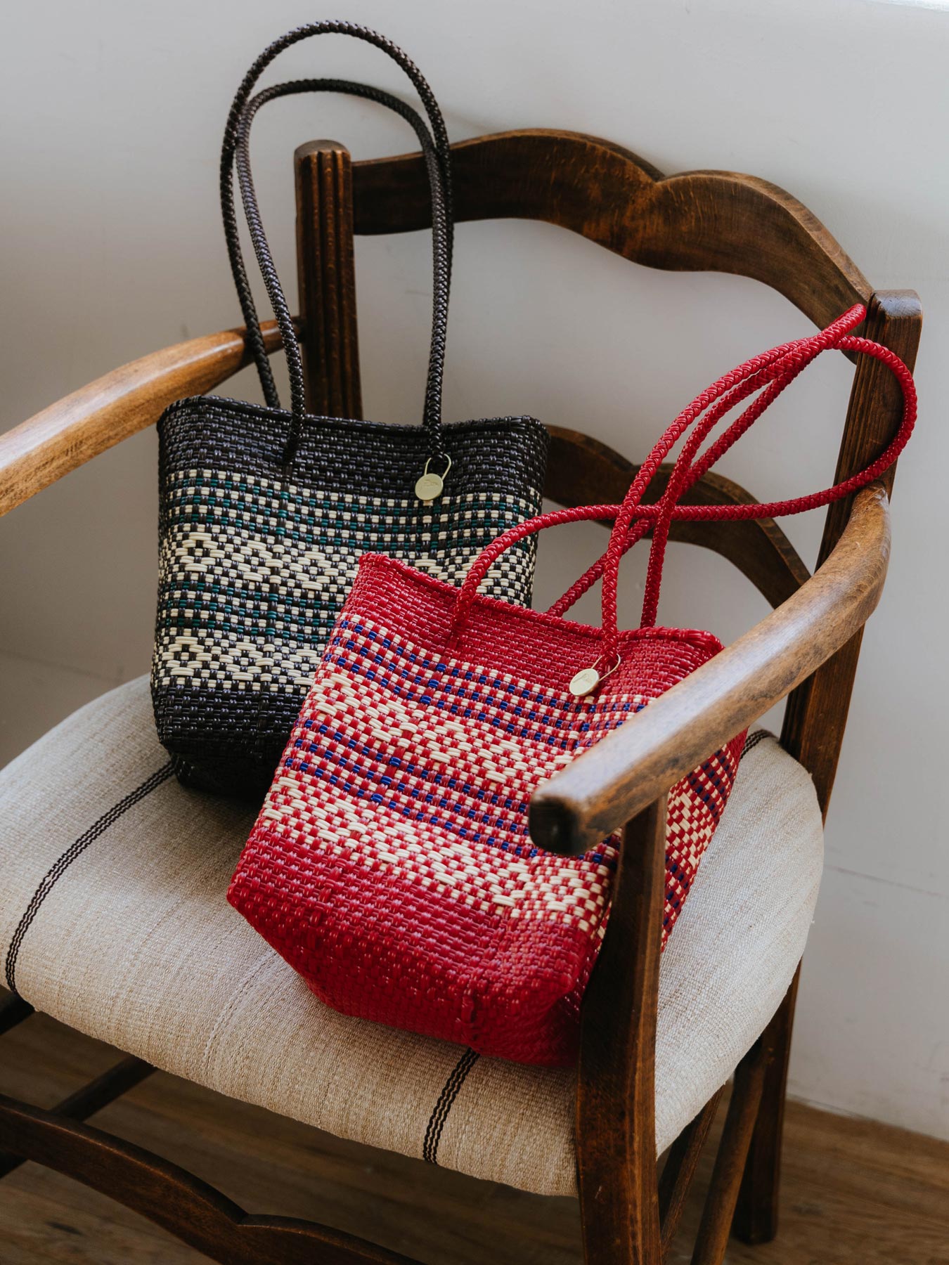 #G26-L2-Lサイズ　メキシコ　オアハカ　メルカドバッグ メキシコ メルカドバッグ BUCKET SLIM／GARDEN｜バッグ｜オルネ ド