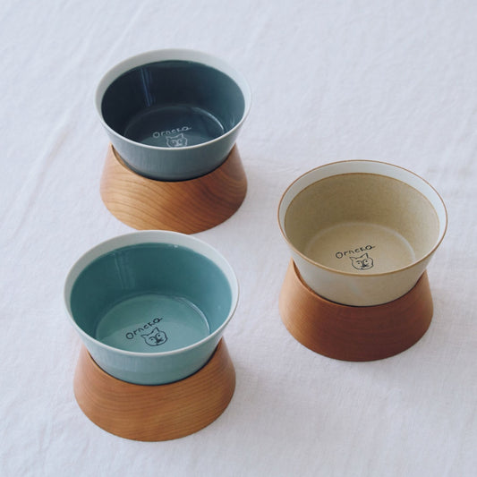 yumiko iihoshi porcelain イイホシユミコ × Orneko フードボウルスタンド（セット）