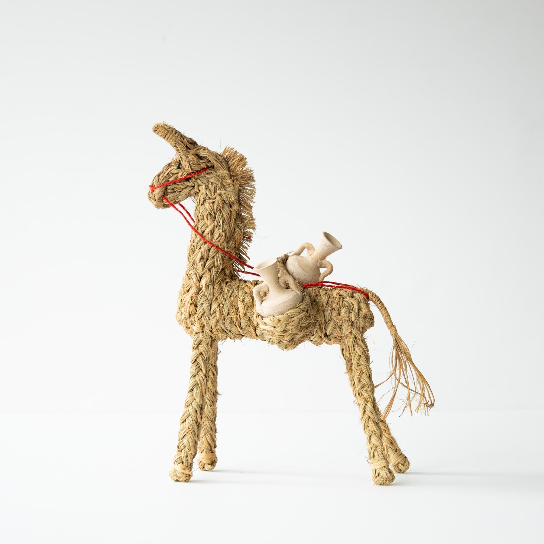 tku0001）BURRO ESPARTO CON CÁNTAROS (26cm)