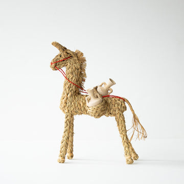 tku0001）BURRO ESPARTO CON CÁNTAROS (26cm)