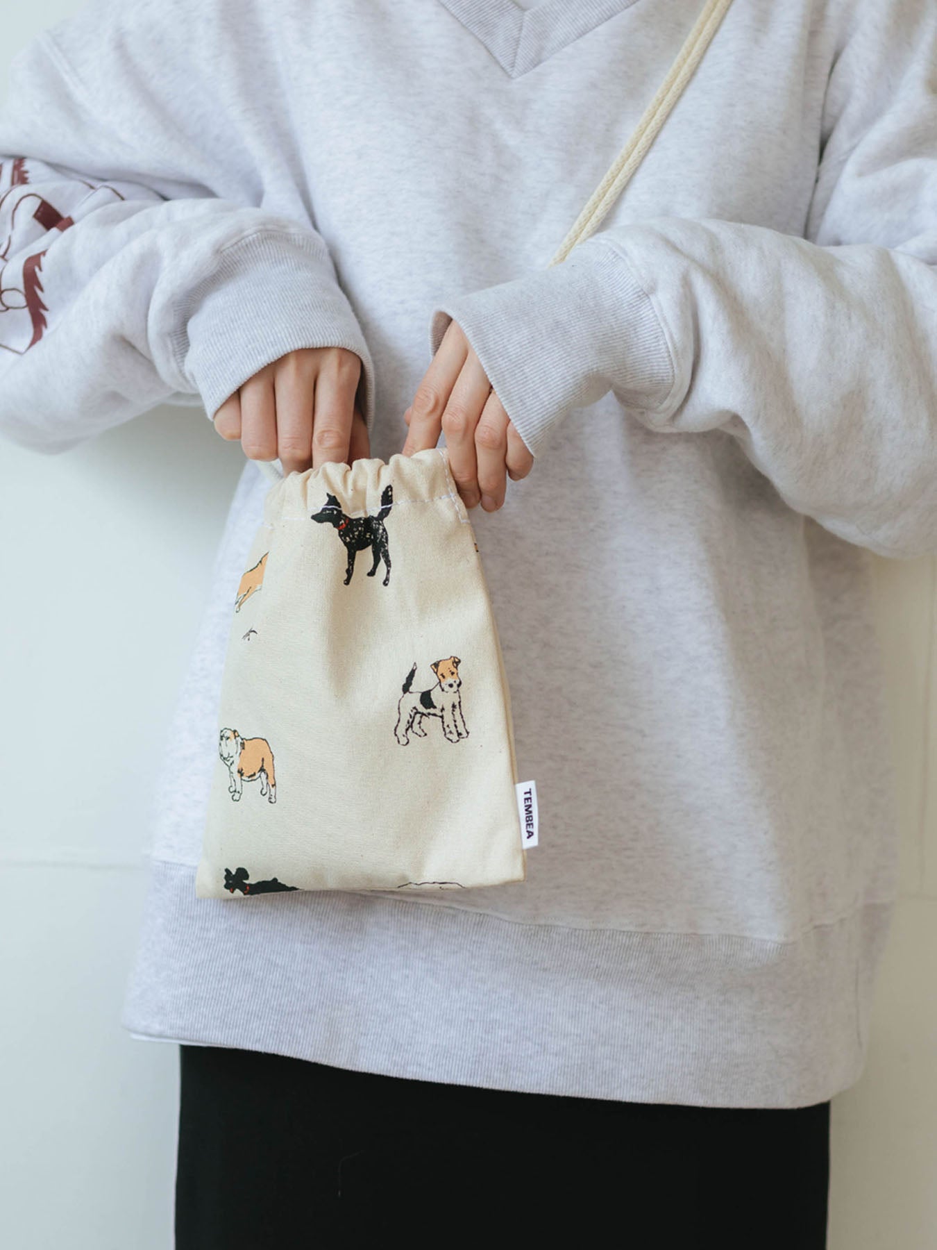 TEMBEA 巾着 POCHETTE／DOG