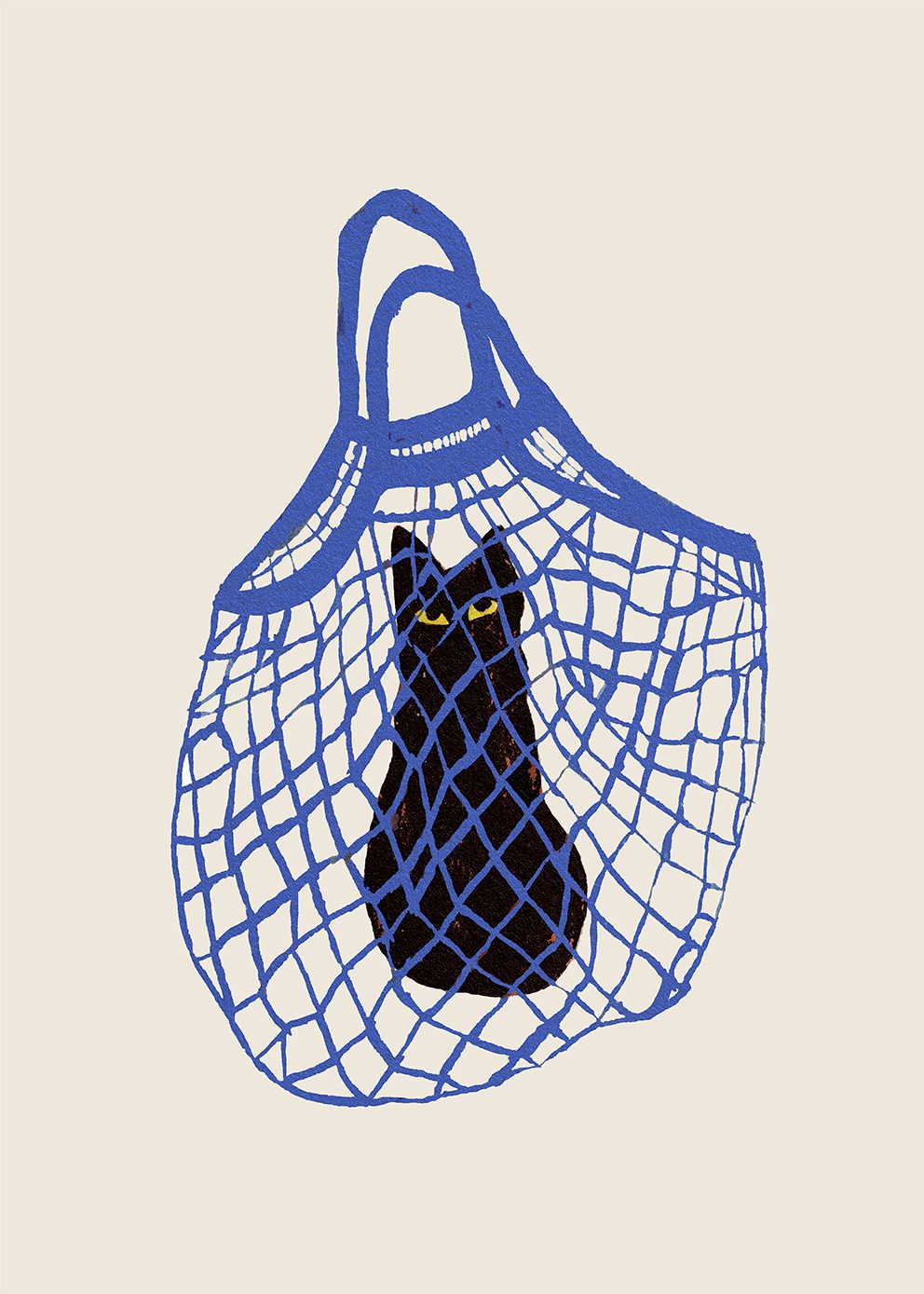 アートポスター Chloe Purpero Johnson／The Cats In The Bag（30cm×40cm）
