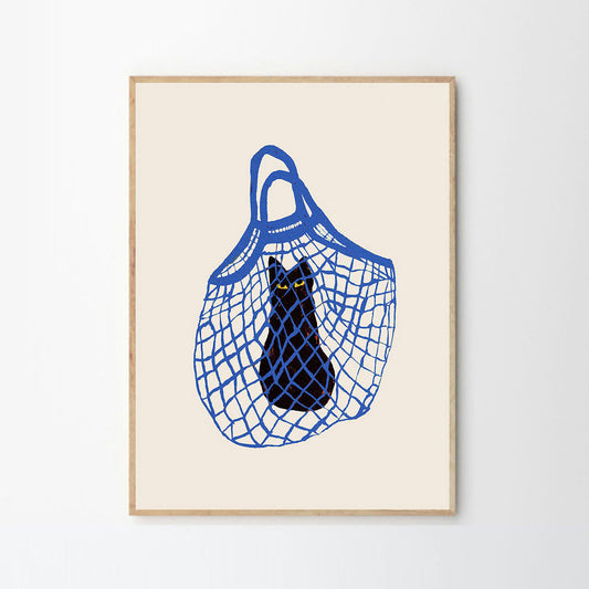 アートポスター Chloe Purpero Johnson／The Cats In The Bag（30cm×40cm）