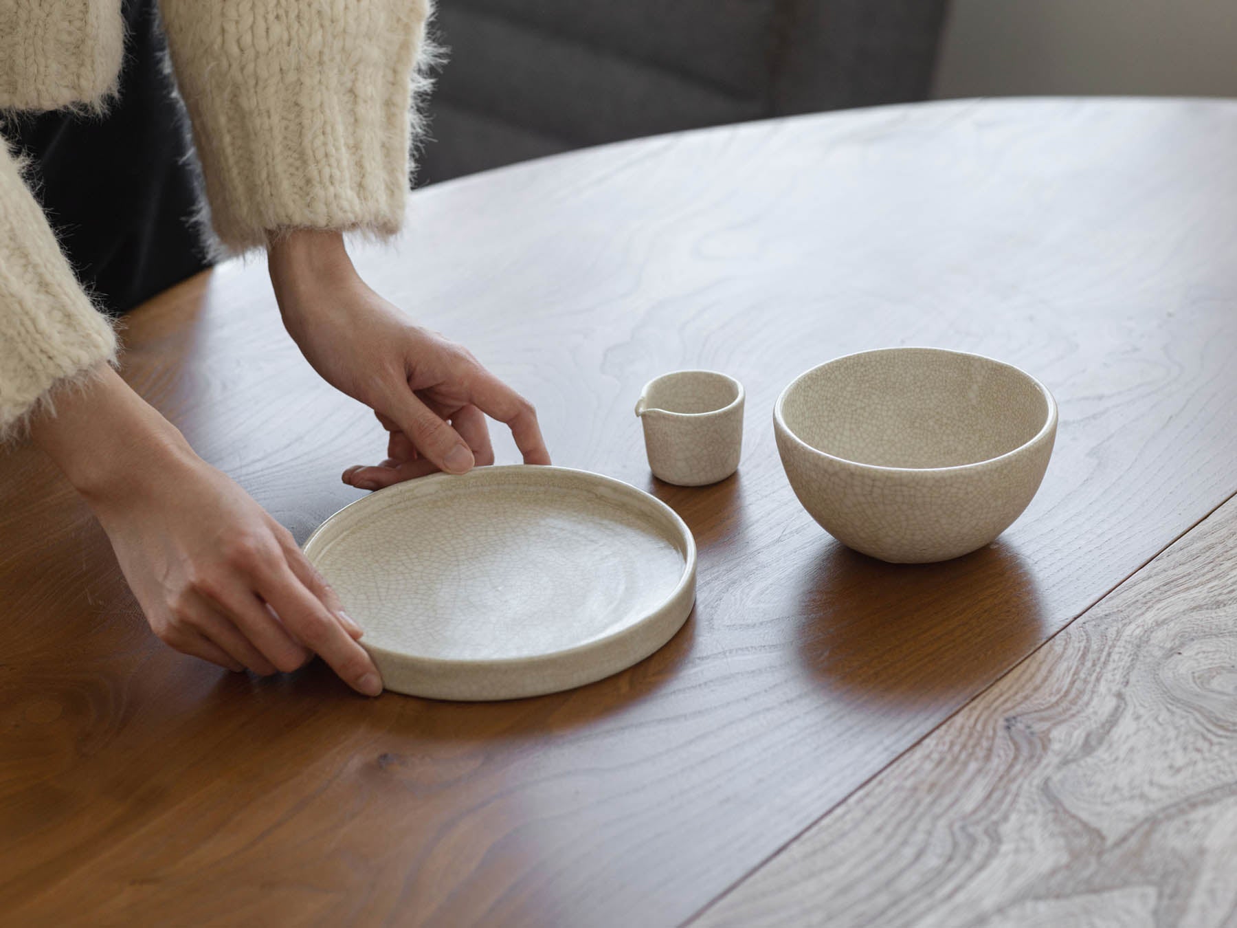 megumi tsukazaki 陶胎籠盆／貫入｜コースター・マット｜オルネ ド