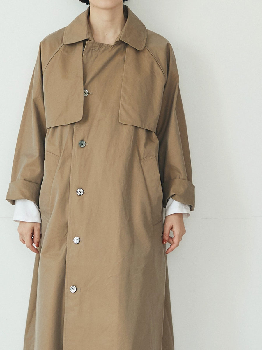TISSU・HIGH DENSITY EFFORTLESS TRENCH／キャメル