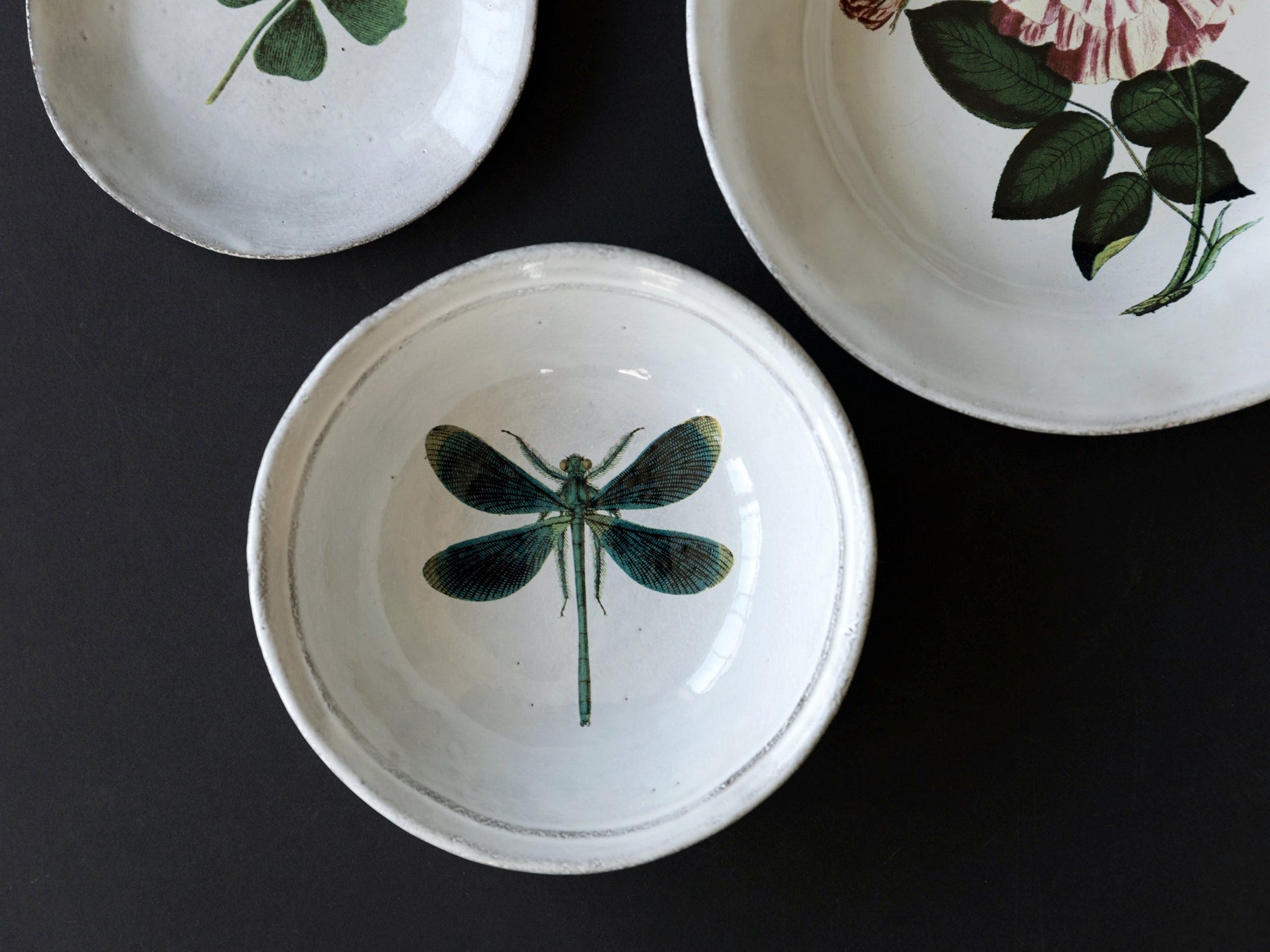 Astier de Villatte John Derian／スーププレート Dragonfly – Orné de