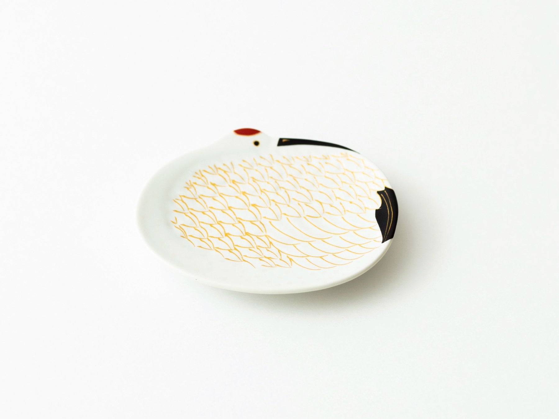 kin0014-小皿／巣篭もり鶴