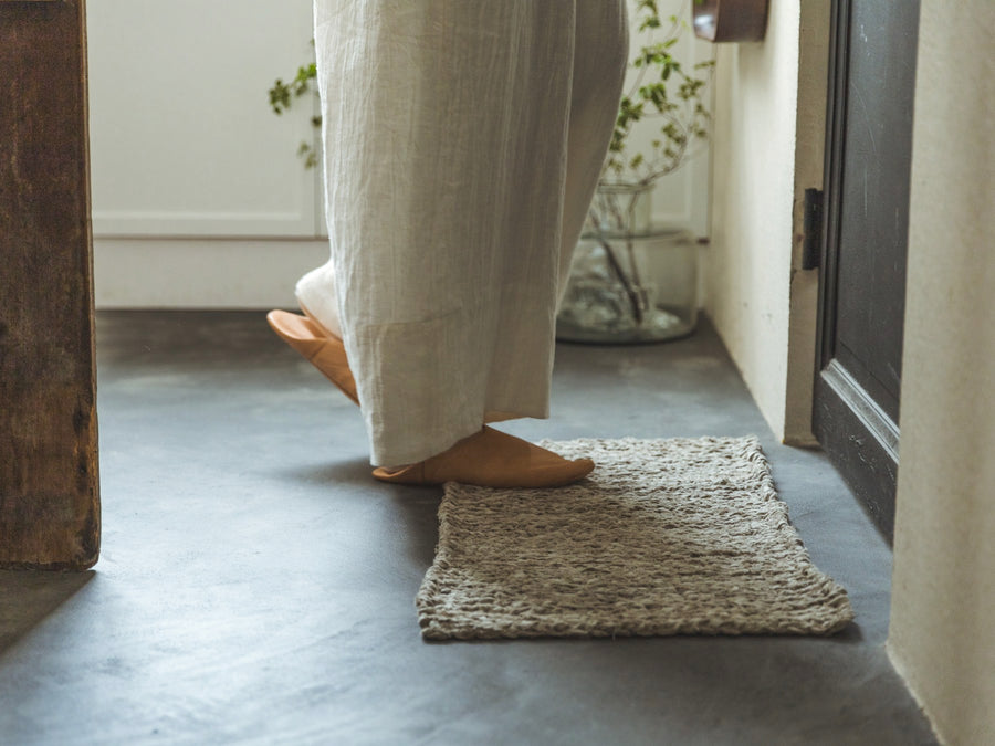 Orné de Feuilles × fog linen work リネンニット フロアマット