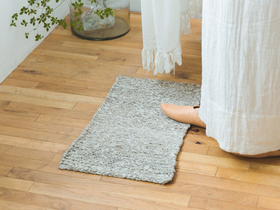 Orné de Feuilles × fog linen work リネンニット フロアマット