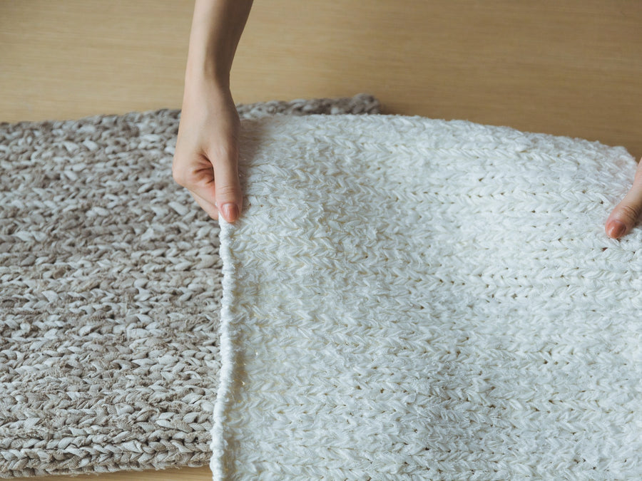 Orné de Feuilles × fog linen work リネンニット フロアマット
