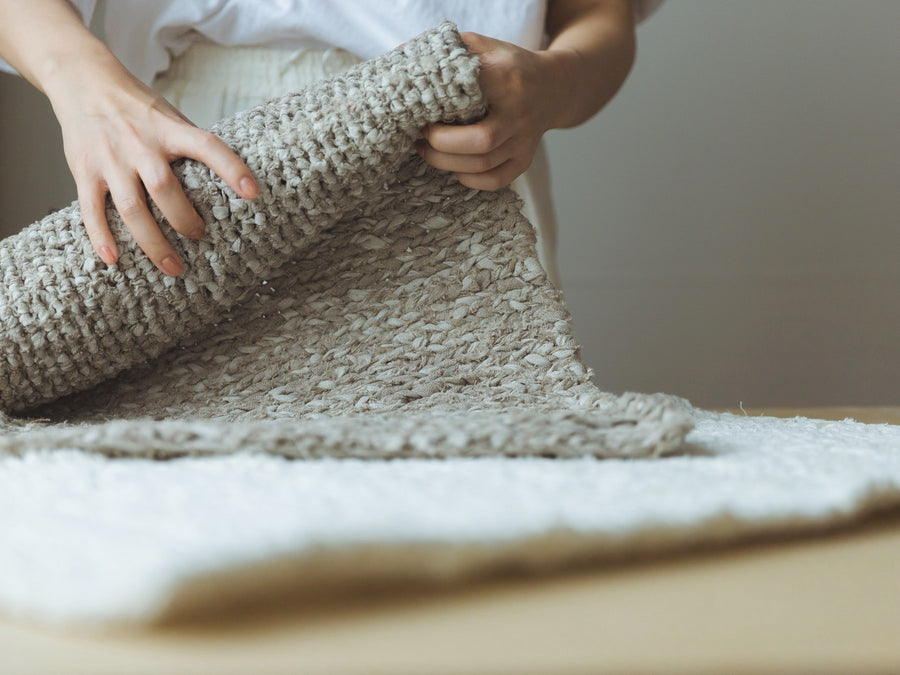 Orné de Feuilles × fog linen work リネンニット フロアマット
