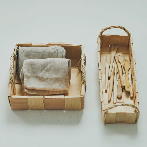 SCANDINAVIAN HANDCRAFT パインバスケット