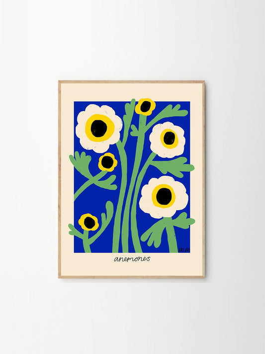 tpc0050）アートポスター MADELEN MÖLLARD／Yellow Anemones（30cm×40cm）