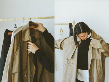 TISSU・HIGH DENSITY EFFORTLESS TRENCH／キャメル
